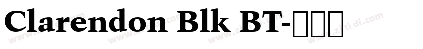 Clarendon Blk BT字体转换